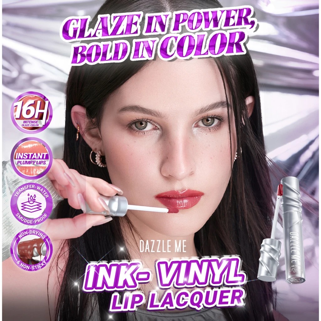 Dazzle Me Ink-Vinyl Lip Lacquer 2.5ml - 008 Power-Ink Dazzle Me Ink-Vinyl Lip Lacquer 2.5ml - 008 Power-Ink