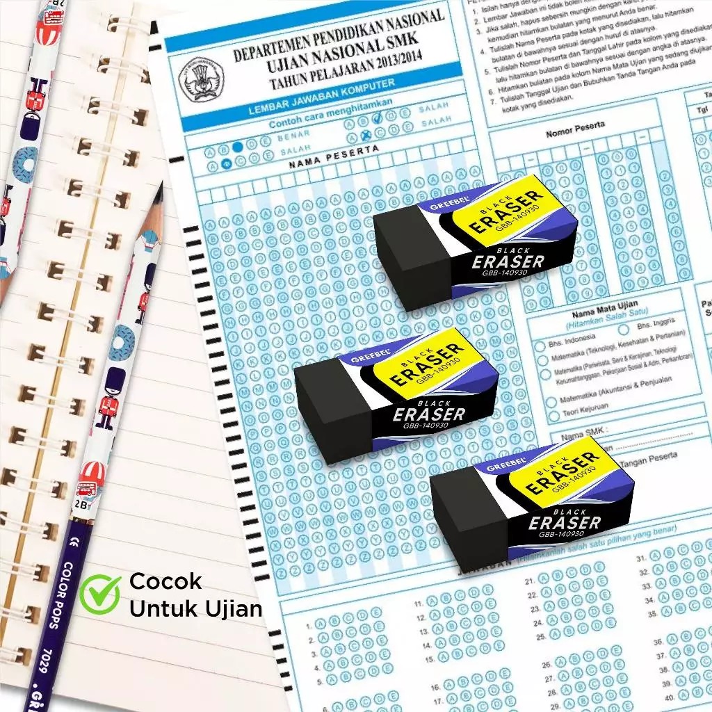 GREEBEL Pencil Eraser - (GBB-140930) Penghapus Pensil Bahan Karet