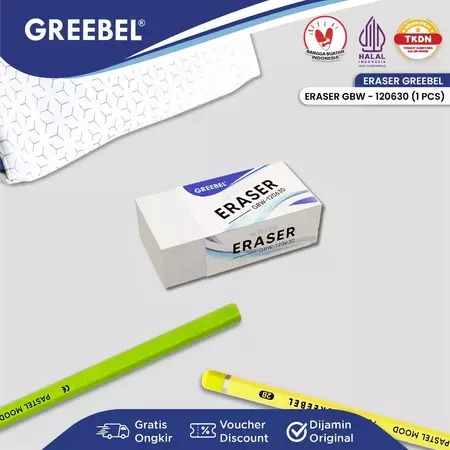GREEBEL Pencil Eraser - (GBW-120630) Penghapus Pensil Bahan Karet