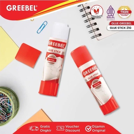 GREEBEL Glue Stick / Lem Kertas 21gr - GS1921 (Perekat Kertas) GREEBEL Glue Stick / Lem Kertas 21gr - GS1921 (Perekat Kertas)