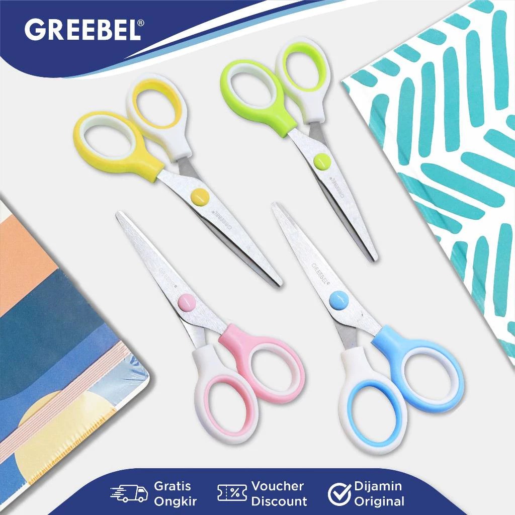 GREEBEL Gunting Mini Stainless Steel - SC01 (Gunting Karakter Lucu)