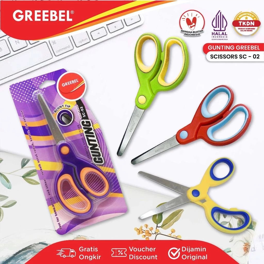 GREEBEL Gunting Mini Stainless Steel - SC02 (Gunting Karakter Lucu)