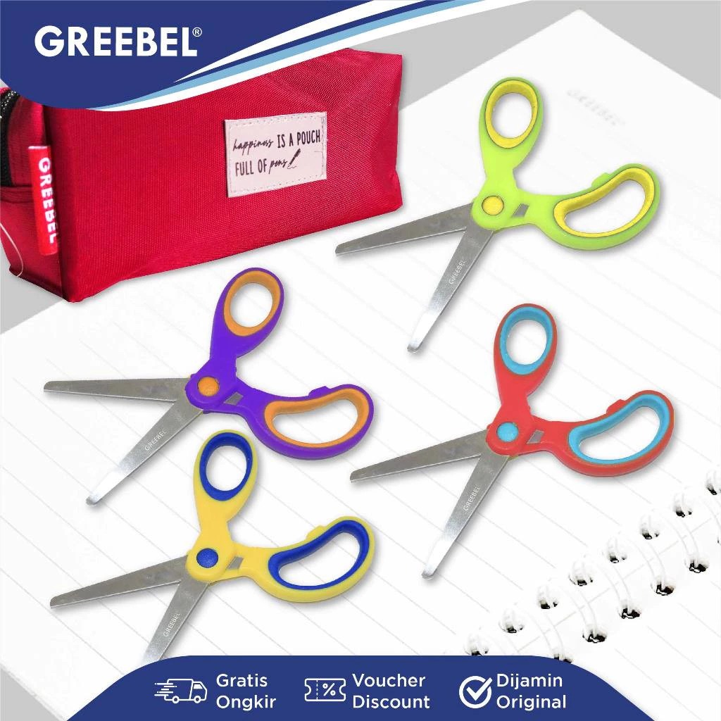 GREEBEL Gunting Mini Stainless Steel - SC02 (Gunting Karakter Lucu)