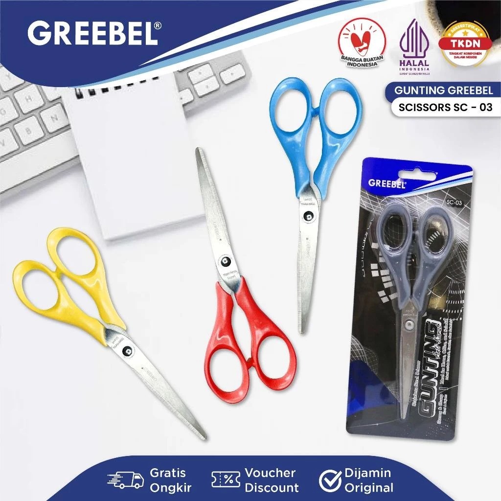 GREEBEL Gunting Mini Stainless Steel - SC03 (Gunting Karakter Lucu)