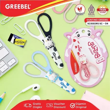 GREEBEL Gunting Mini Stainless Steel - SC04 (Gunting Karakter Lucu)