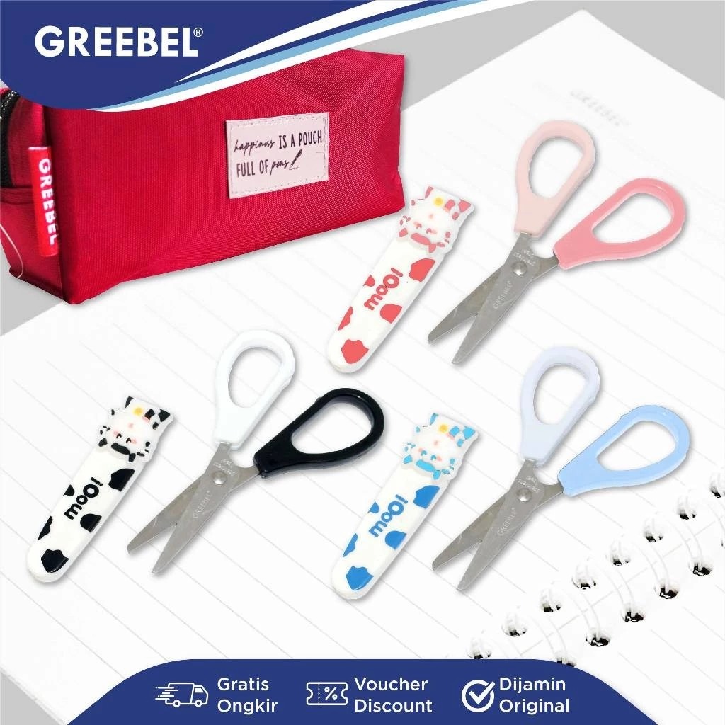 GREEBEL Gunting Mini Stainless Steel - SC04 (Gunting Karakter Lucu)