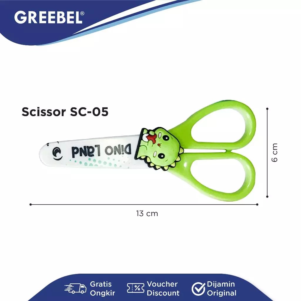 GREEBEL Gunting Mini Stainless Steel - SC05 (Gunting Karakter Lucu)