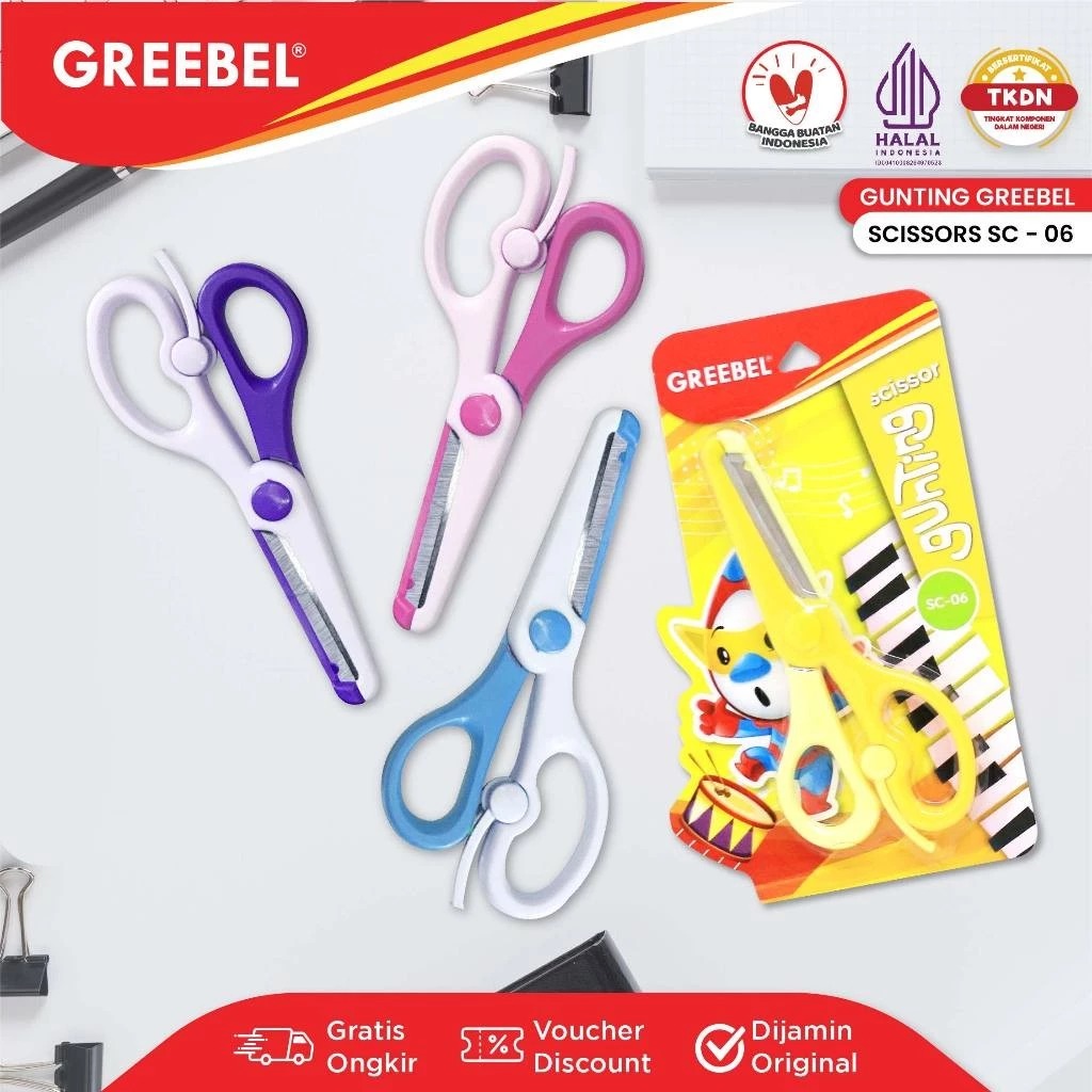 GREEBEL Gunting Mini Stainless Steel - SC06 (Gunting Karakter Lucu)
