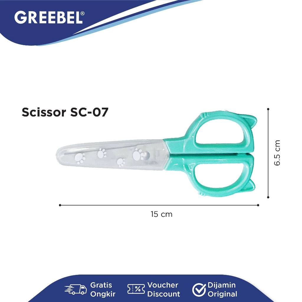 GREEBEL Gunting Mini Stainless Steel - SC07 (Gunting Karakter Lucu)
