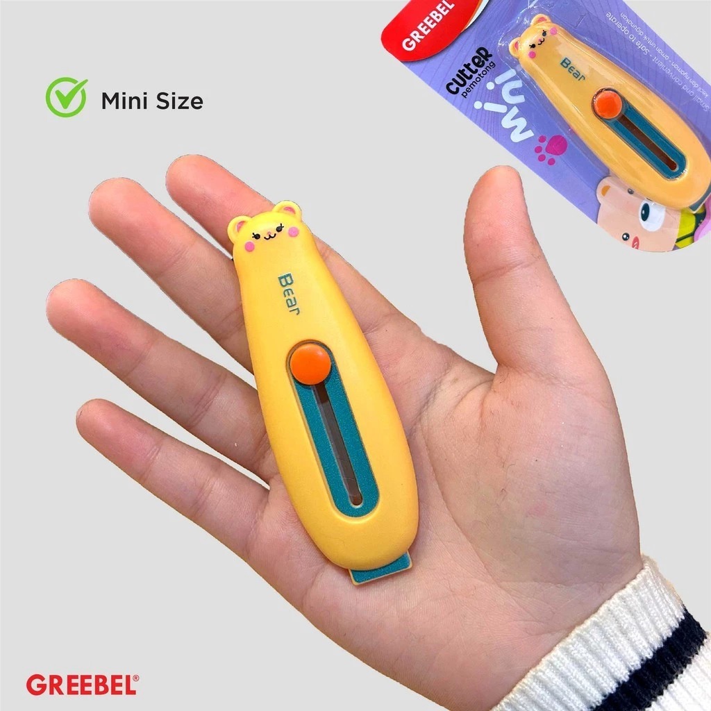GREEBEL Cutter Mini Praktis - MC1005 (Cutter Karakter Lucu)
