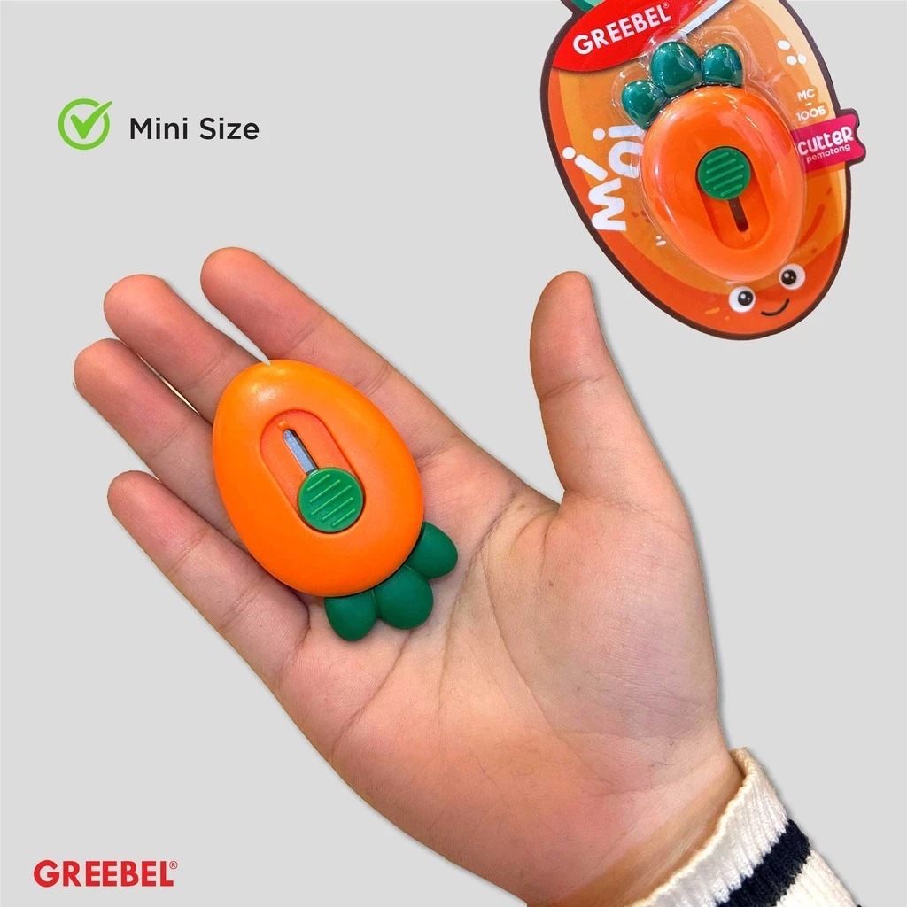 GREEBEL Cutter Mini Praktis - MC1006 (Cutter Karakter Lucu)