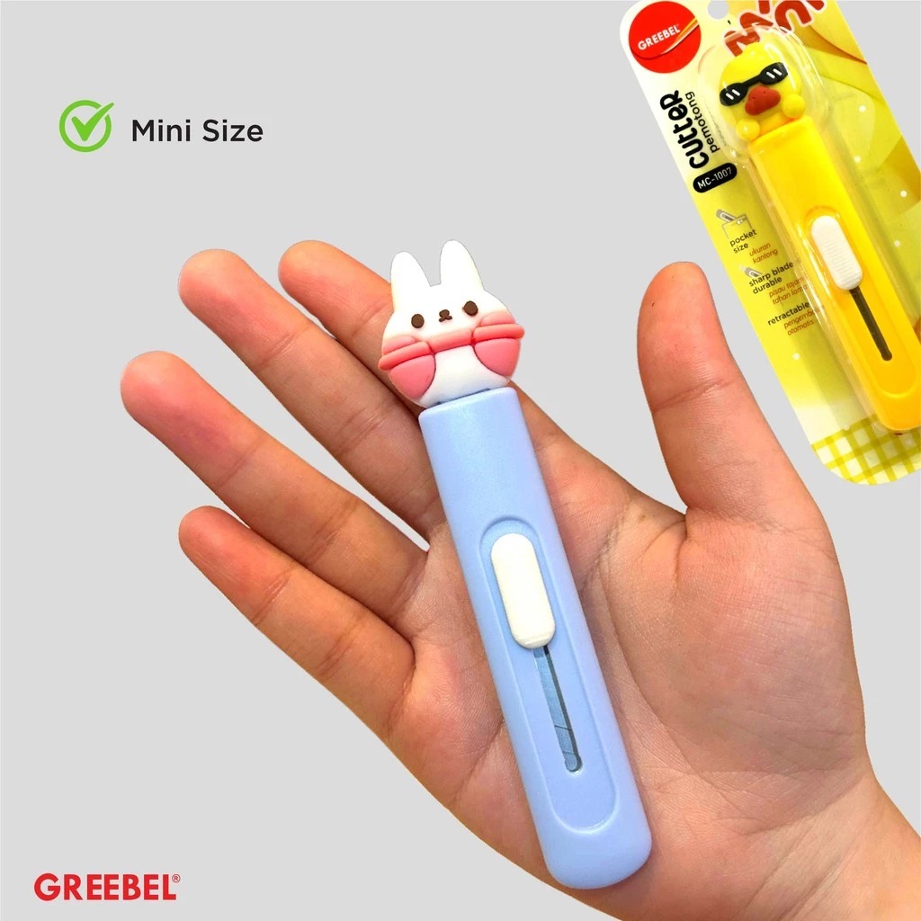 GREEBEL Cutter Mini Praktis - MC1007 (Cutter Karakter Lucu)