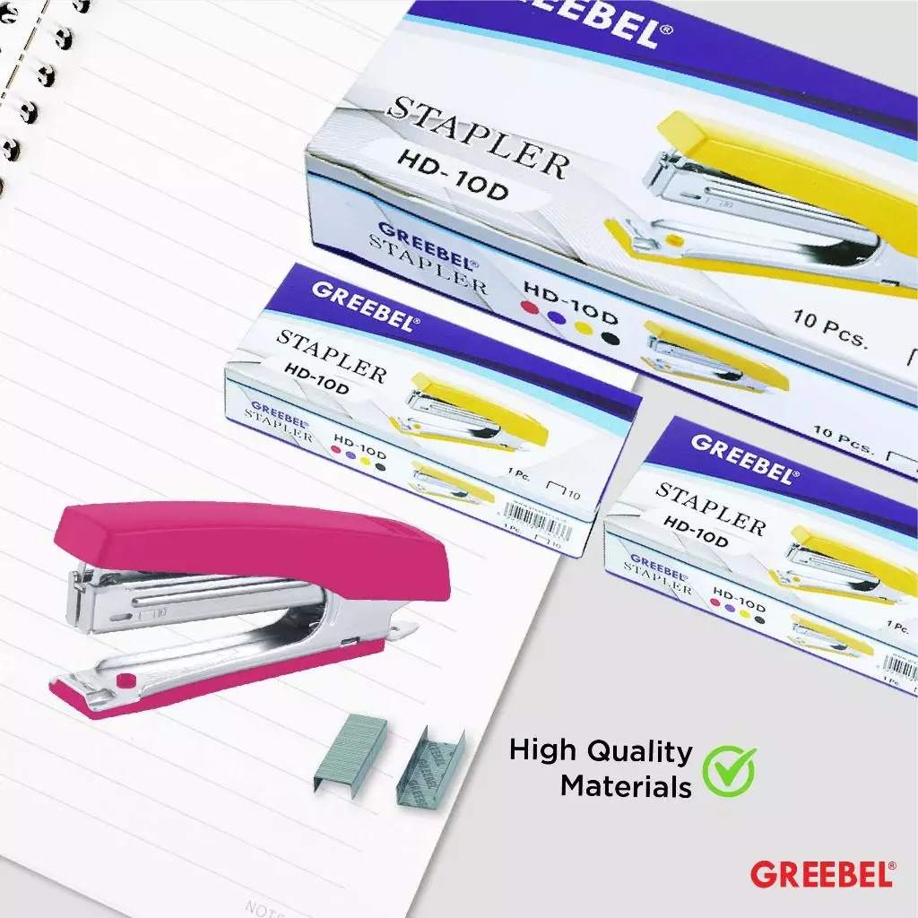 GREEBEL Stapler (Alat Penjepit Kertas Kuat & Praktis) - (HD-10D)
