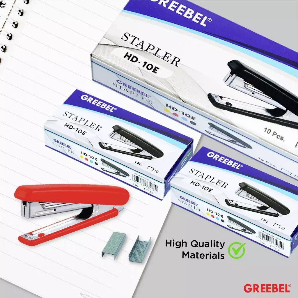 GREEBEL Stapler (Alat Penjepit Kertas Kuat & Praktis) - (HD-10E)