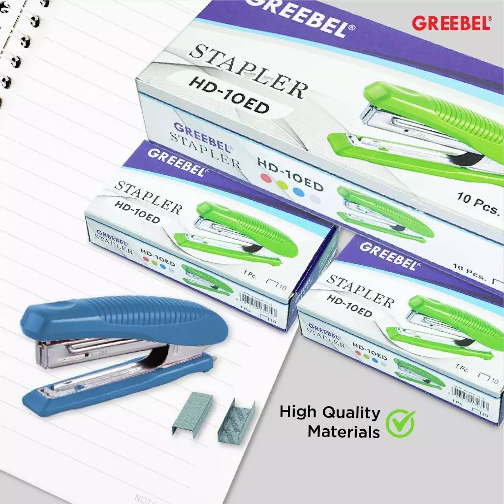 GREEBEL Stapler (Alat Penjepit Kertas Kuat & Praktis) - (HD-10ED)