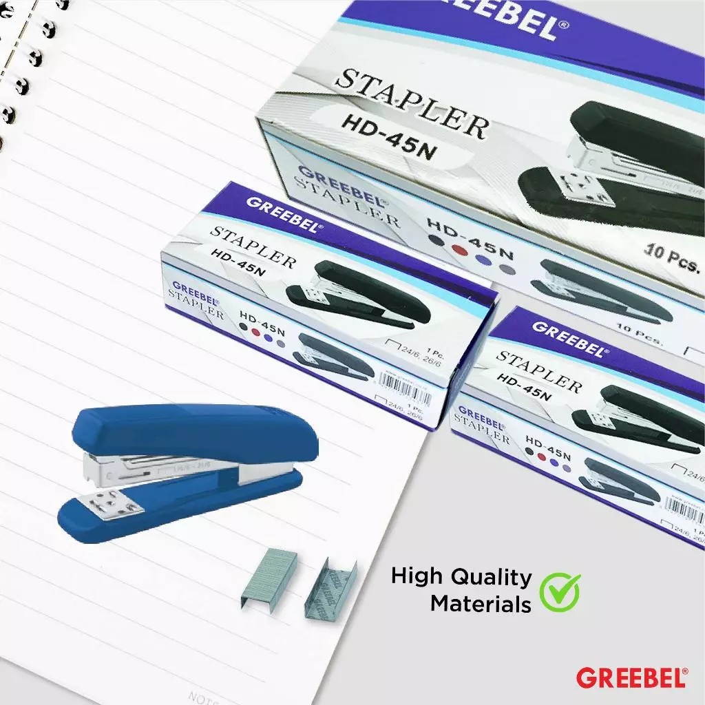 GREEBEL Stapler (Alat Penjepit Kertas Kuat & Praktis) - (HD-45N)