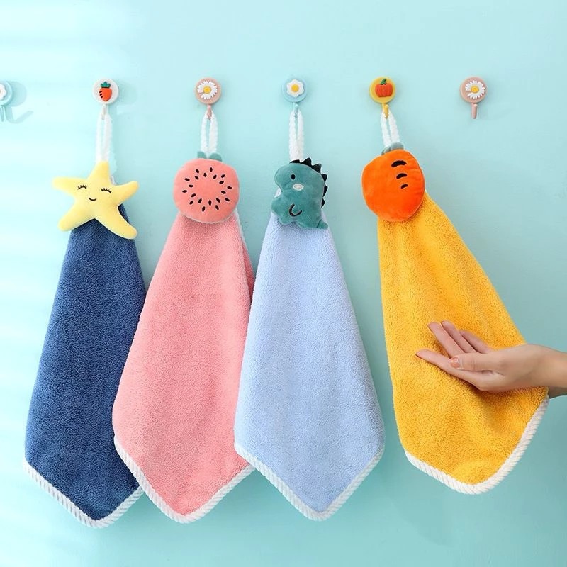 Handtowel Gantung Karakter 3D - Strawberry (Lap Tangan / Serbet / Wash Cloth)