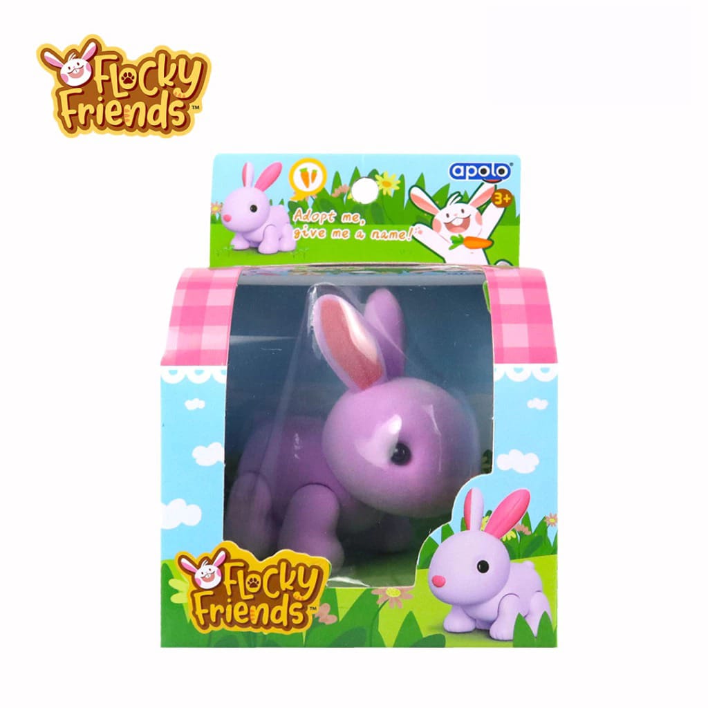 Flocky Friends Apolo - RABBIT (Mainan Figur Hewan Lucu)