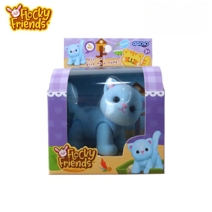 Flocky Friends Apolo - CAT (Mainan Figur Hewan Lucu)
