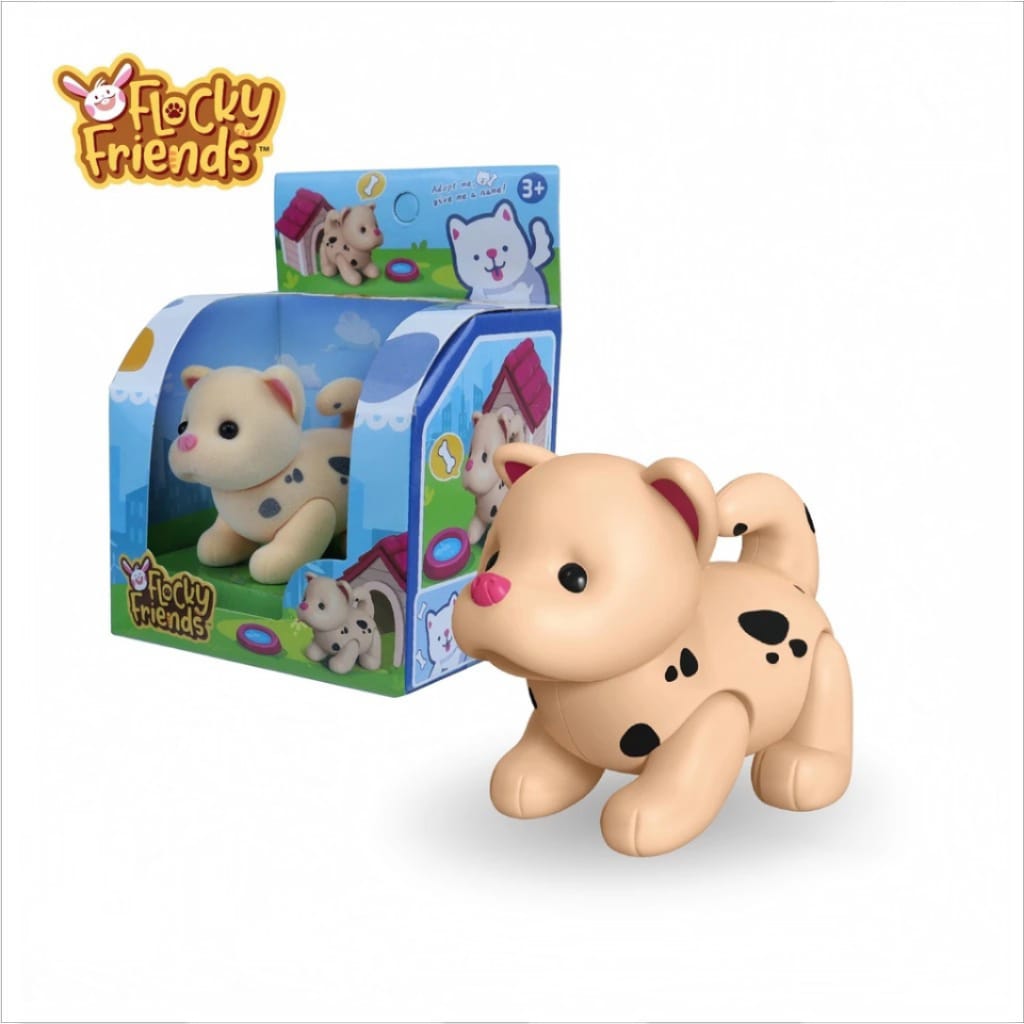 Flocky Friends Apolo - DOG (Mainan Figur Hewan Lucu)