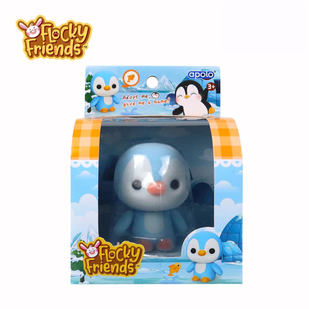 Flocky Friends Apolo - PENGUIN (Mainan Figur Hewan Lucu)
