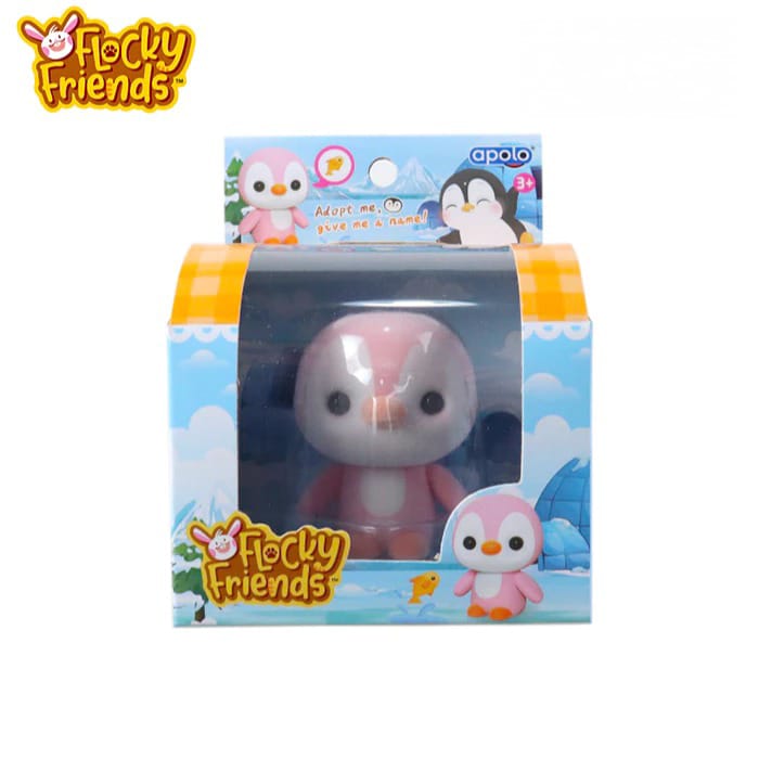 Flocky Friends Apolo - PENGUIN (Mainan Figur Hewan Lucu)