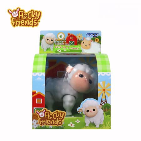 Flocky Friends Apolo - SHEEP (Mainan Figur Hewan Lucu)