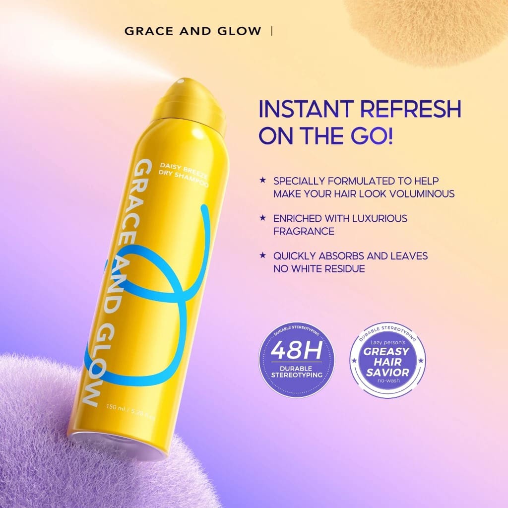 Grace and Glow Dry Shampoo 150ml - Daisy Breeze
