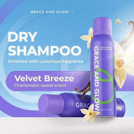 Grace and Glow Dry Shampoo 150ml - Velvet Breeze Grace and Glow Dry Shampoo 150ml - Velvet Breeze