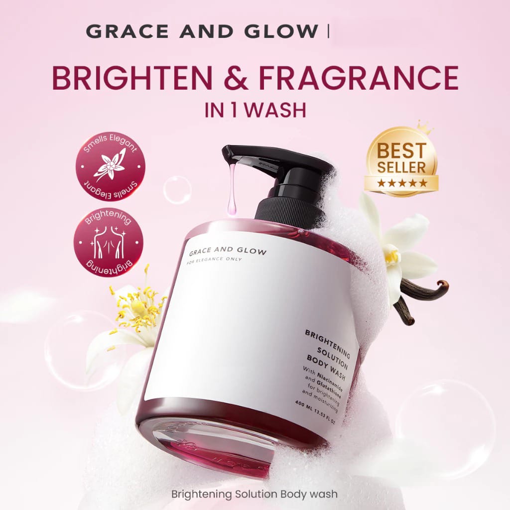 Grace and Glow Brightening Solution Body Wash 400ml (Big Pump) Grace and Glow Brightening Solution Body Wash 400ml (Big Pump)