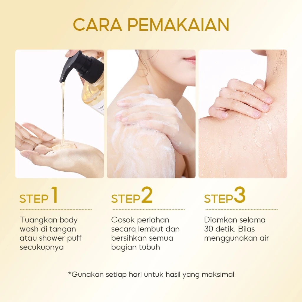 Grace and Glow English Pear and Freesia Anti Acne Solution Body Wash 400ml (Big Pump)