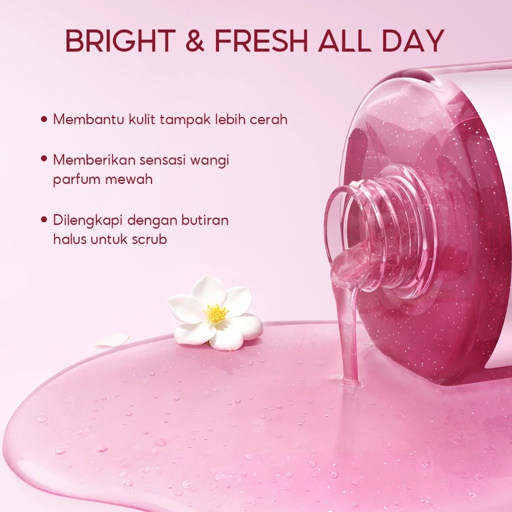 Grace and Glow Rouge 540 Glow & Firm Scrub Solution Body Wash 400ml (Big Pump)