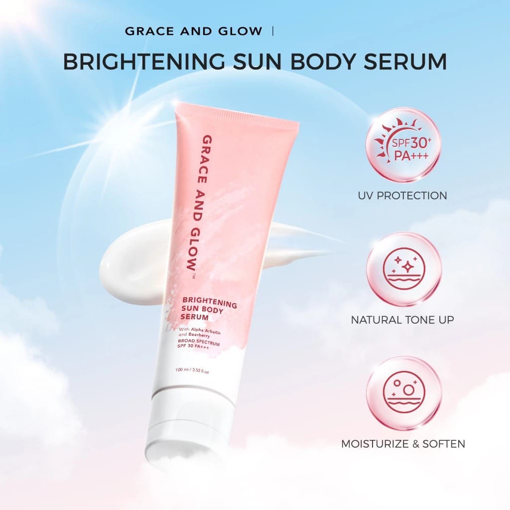 Grace and Glow Brightening Sun Body Serum SPF30 PA+++ 100ml Grace and Glow Brightening Sun Body Serum SPF30 PA+++ 100ml