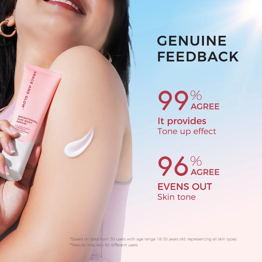 Grace and Glow Brightening Sun Body Serum SPF30 PA+++ 100ml