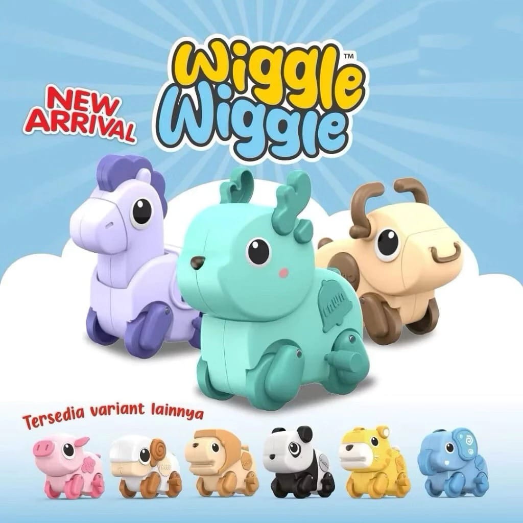 Mainan Anak Wiggle Wiggle Hewan Lucu - SHEEP (Bisa Bergerak)