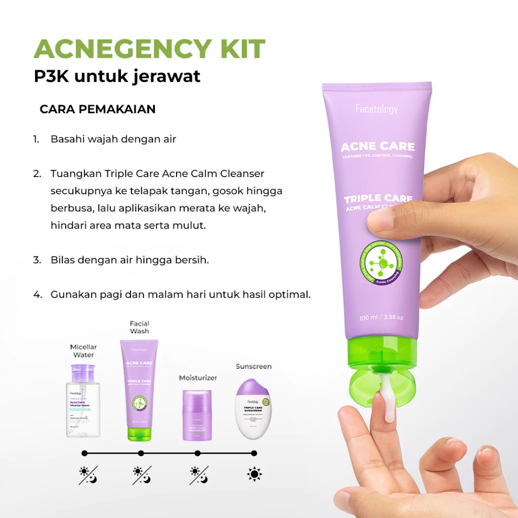 Facetology Triple Care Acne Calm Cleanser 100ml