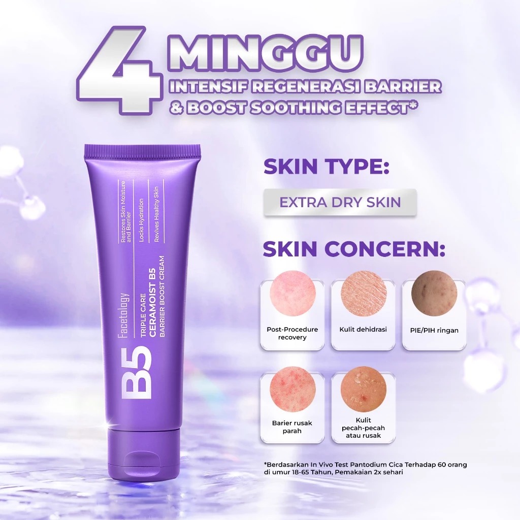 Facetology Triple Care Ceramoist B5 Barrier Boost Cream 40gr