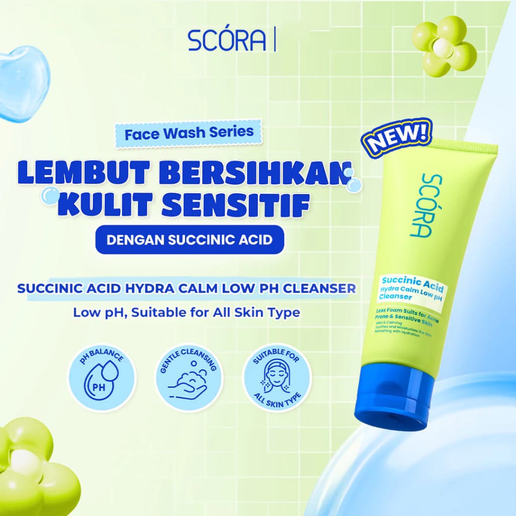 Scora Succinic Acid Hydra Calm Low pH Cleanser 100ml