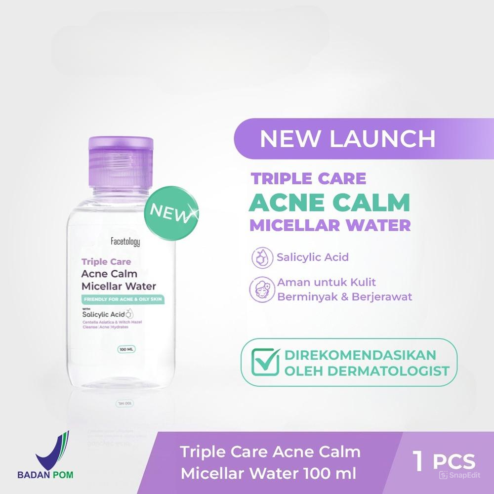 (PAKET HEMAT 3in1) Facetology Combo Ramadan (Sunscreen, Moisturizer, Micellar Water)