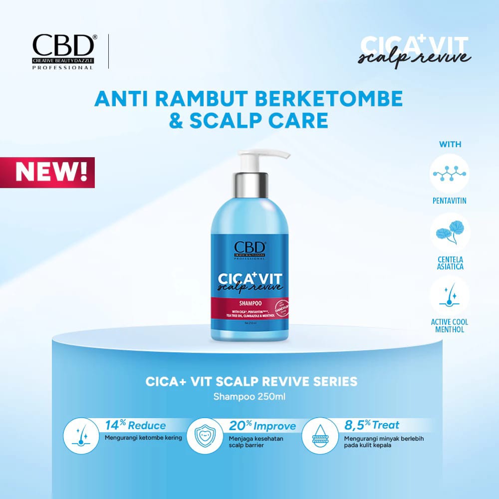 CBD Cica+Vit Scalp Revive Shampoo 250ml CBD Cica+Vit Scalp Revive Shampoo 250ml