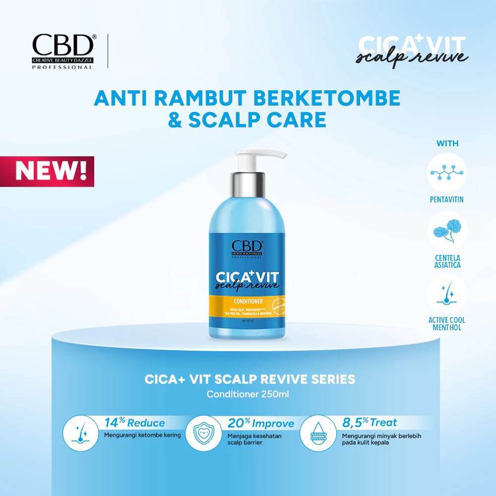 CBD Cica+Vit Scalp Revive Conditioner 250ml CBD Cica+Vit Scalp Revive Conditioner 250ml