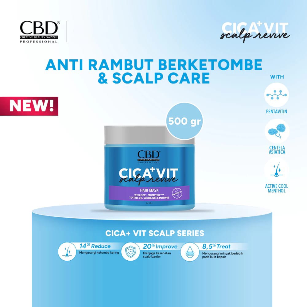 CBD Cica+Vit Scalp Revive Hair Mask 500gr CBD Cica+Vit Scalp Revive Hair Mask 500gr