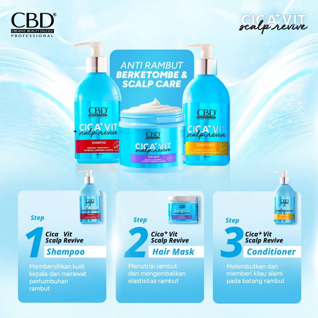 CBD Cica+Vit Scalp Revive Hair Serum Oil 10ml