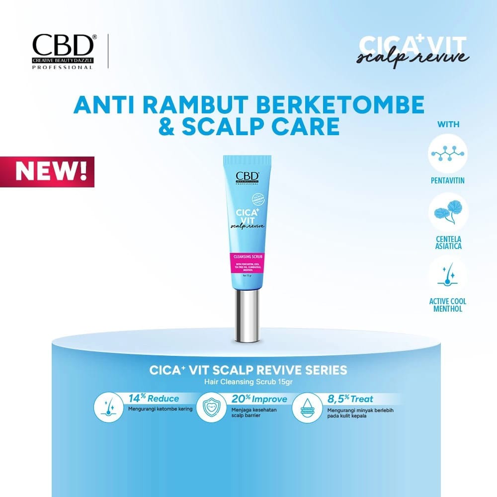 CBD Cica+Vit Scalp Revive Cleansing Scrub 15gr