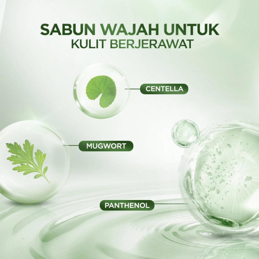 Acnaway Mugwort Gel Facial Wash 100ml