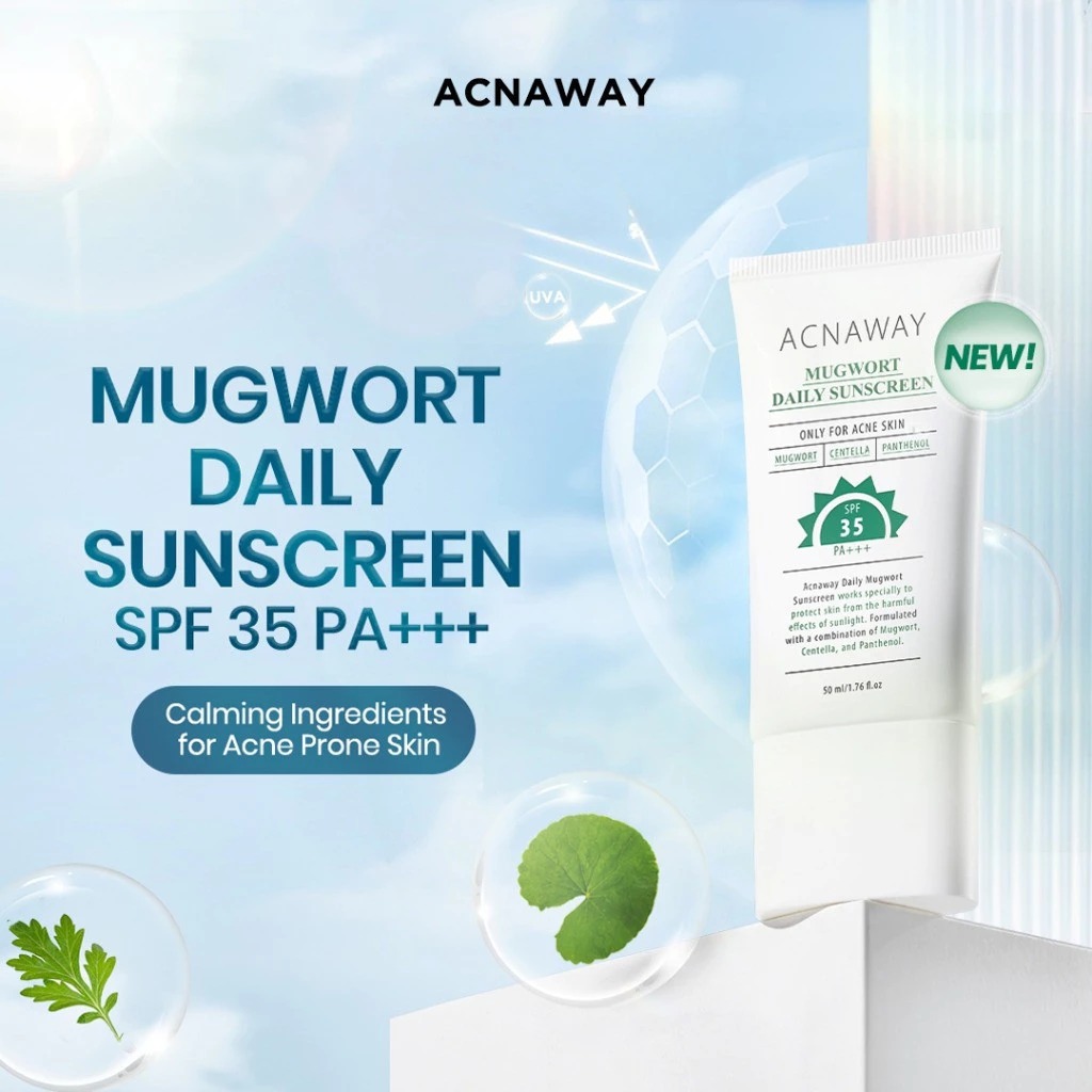 Acnaway Mugwort Daily Sunscreen SPF35 PA+++ 50ml