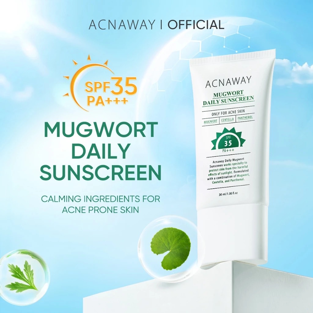 Acnaway Mugwort Daily Sunscreen SPF 35 PA+++ 30ml