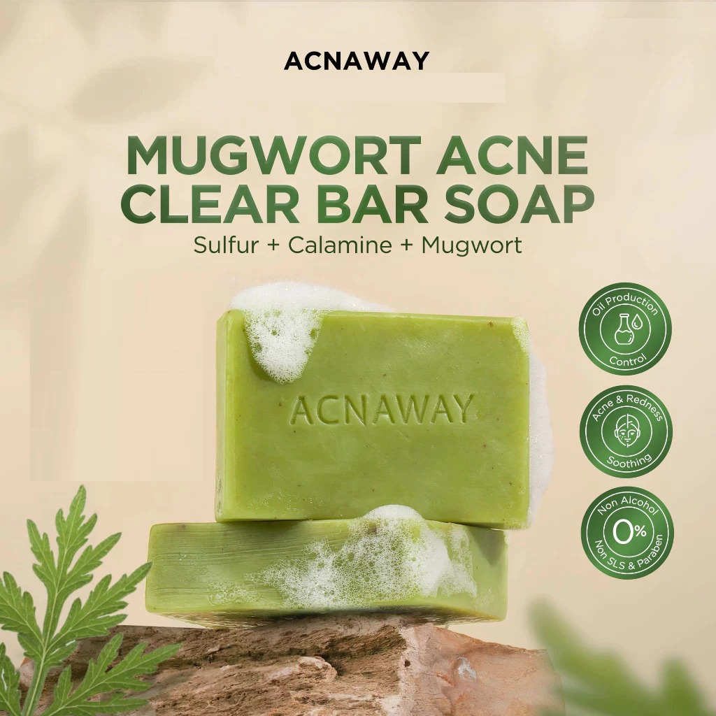 Acnaway Mugwort Acne Clear Bar Soap 100gr Acnaway Mugwort Acne Clear Bar Soap 100gr