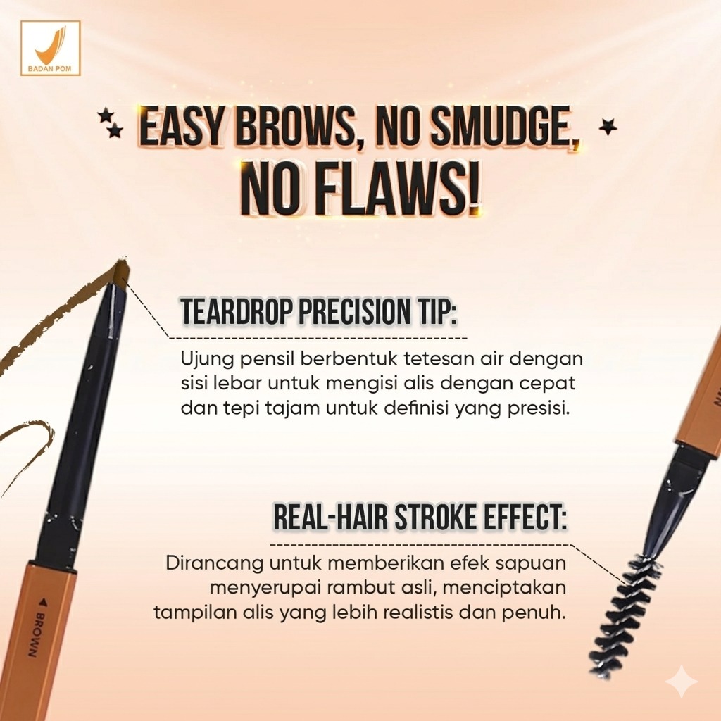 Salsa Easy Brow 2in1 Matic Eyebrow Pencil - Brown