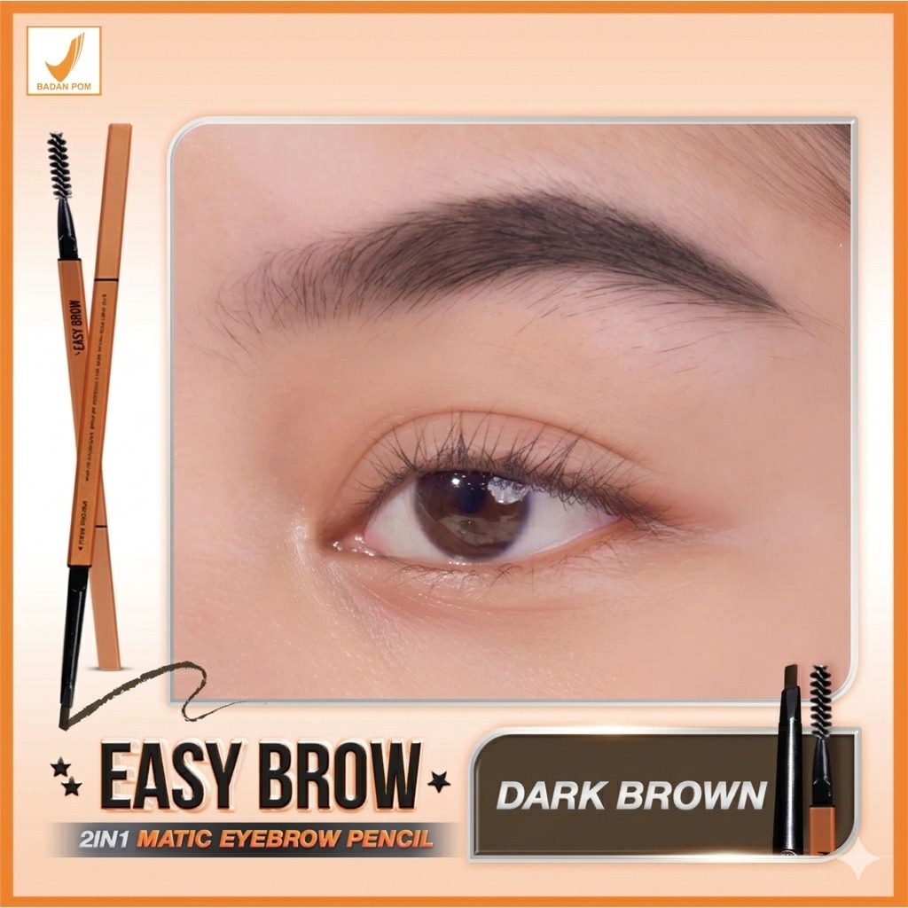 Salsa Easy Brow 2in1 Matic Eyebrow Pencil - Dark Brown Salsa Easy Brow 2in1 Matic Eyebrow Pencil - Dark Brown